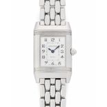 Jaeger Le Coultre Reverso DuettoRechteckige, mechanische Armbanduhr um 2000 mit Handaufzug in