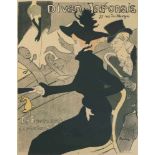 Toulouse-Lautrec, Henri de(Albi 1864–1901 Malromé)"Divan Japonais". 1893. Farblithographie. Unten