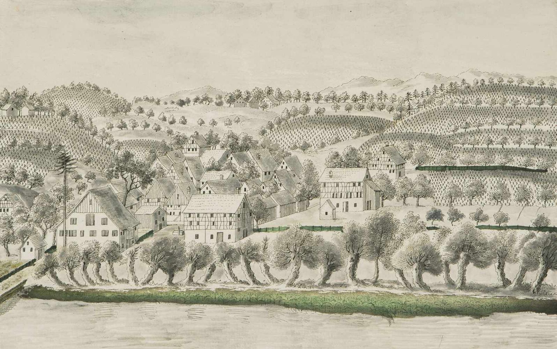 Hofmeister, Johannes(1721 Zürich 1806) undBrupbacher, Heinrich (1758 Wädenswil 1835)Kilchberg: "Le