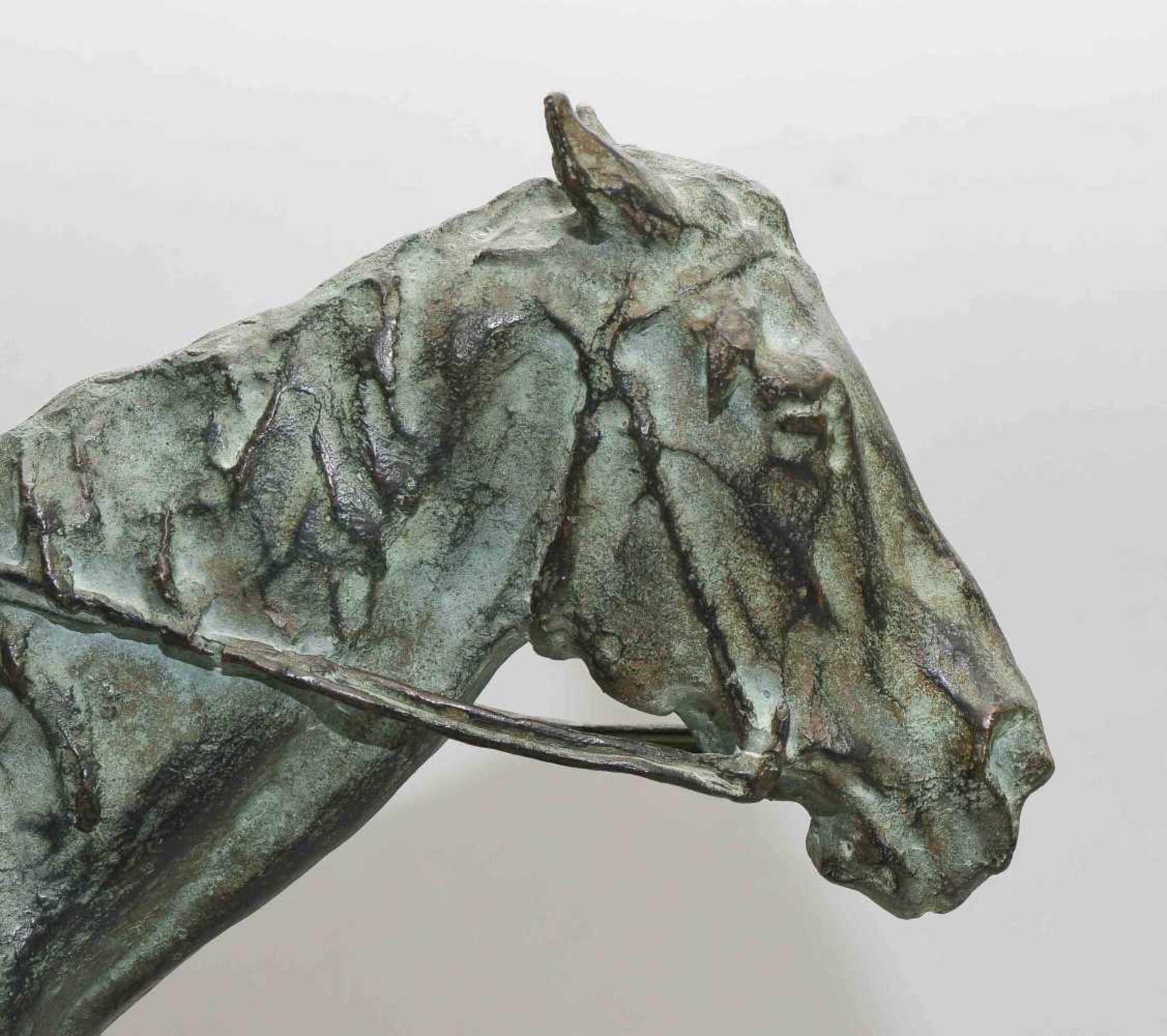 Paolo Troubetzkoy(1866–1938)Dat. 1893. Indianer auf Pferd. Bronze, grün-braun patiniert. Auf der - Bild 9 aus 10