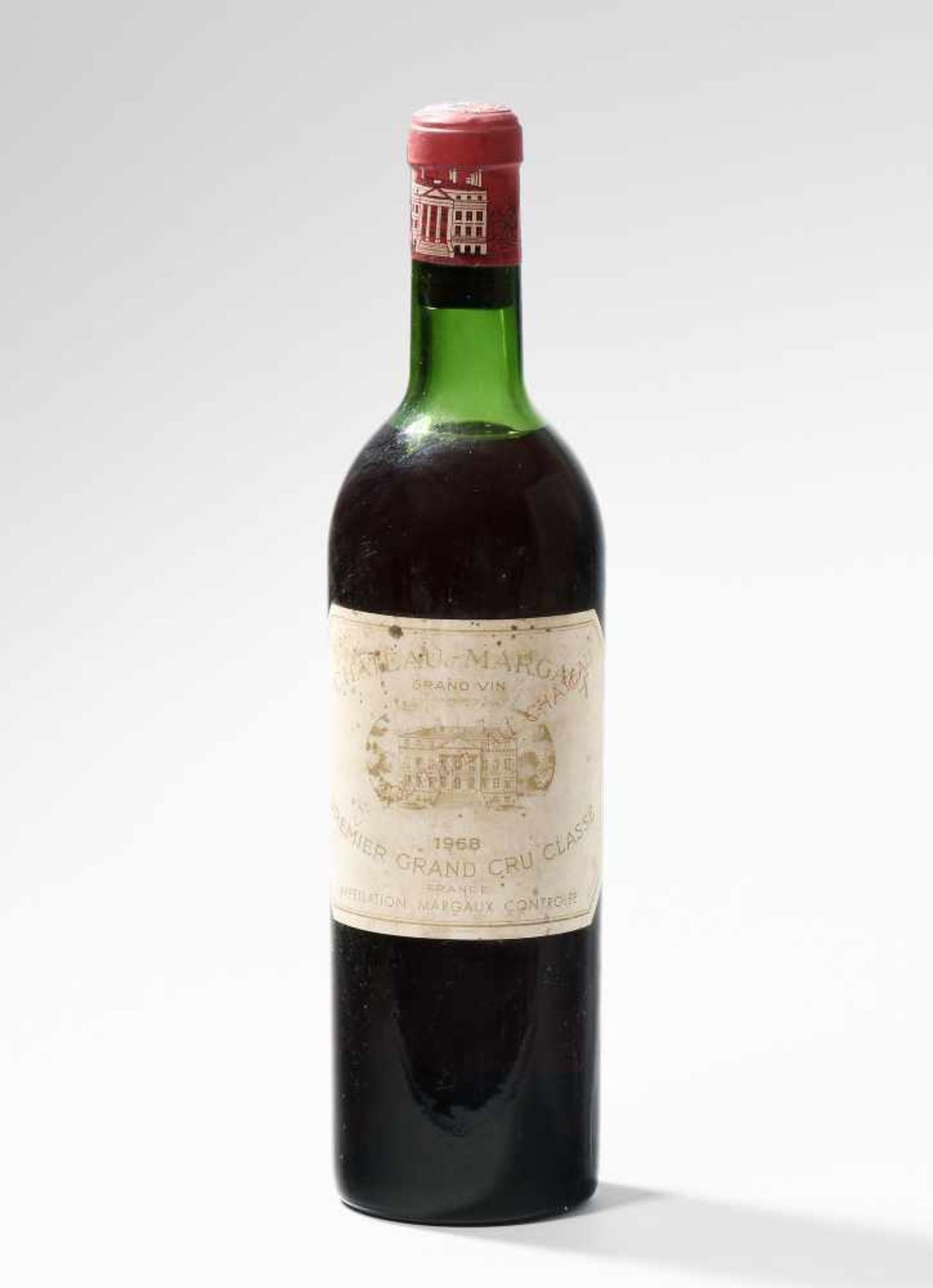 Chateau Margaux1968. 1er Grand Cru. Margaux. 1 Flasche. (Niveau: obere Teil der Schulter.)