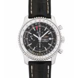 Breitling Navytimer GMTRunder, automatischer Chronometer um 2010 mit Chronographenfunktion in