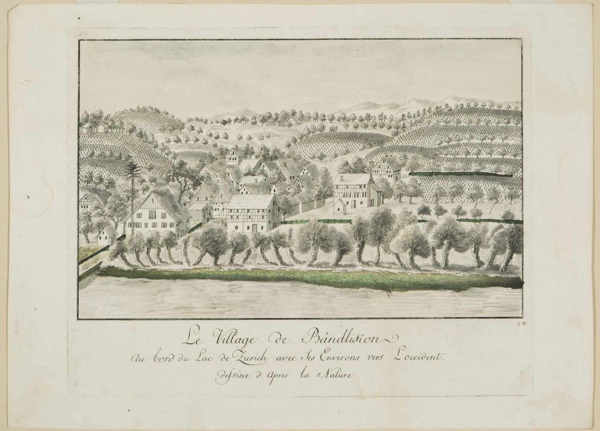 Hofmeister, Johannes(1721 Zürich 1806) undBrupbacher, Heinrich (1758 Wädenswil 1835)Kilchberg: "Le - Bild 2 aus 2