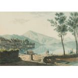 Wetzel, Johann Jakob(Zürich 1781–1834 Richterswil)"Vue de Zoug vers le Rigi". Altkol. Aquatinta v.