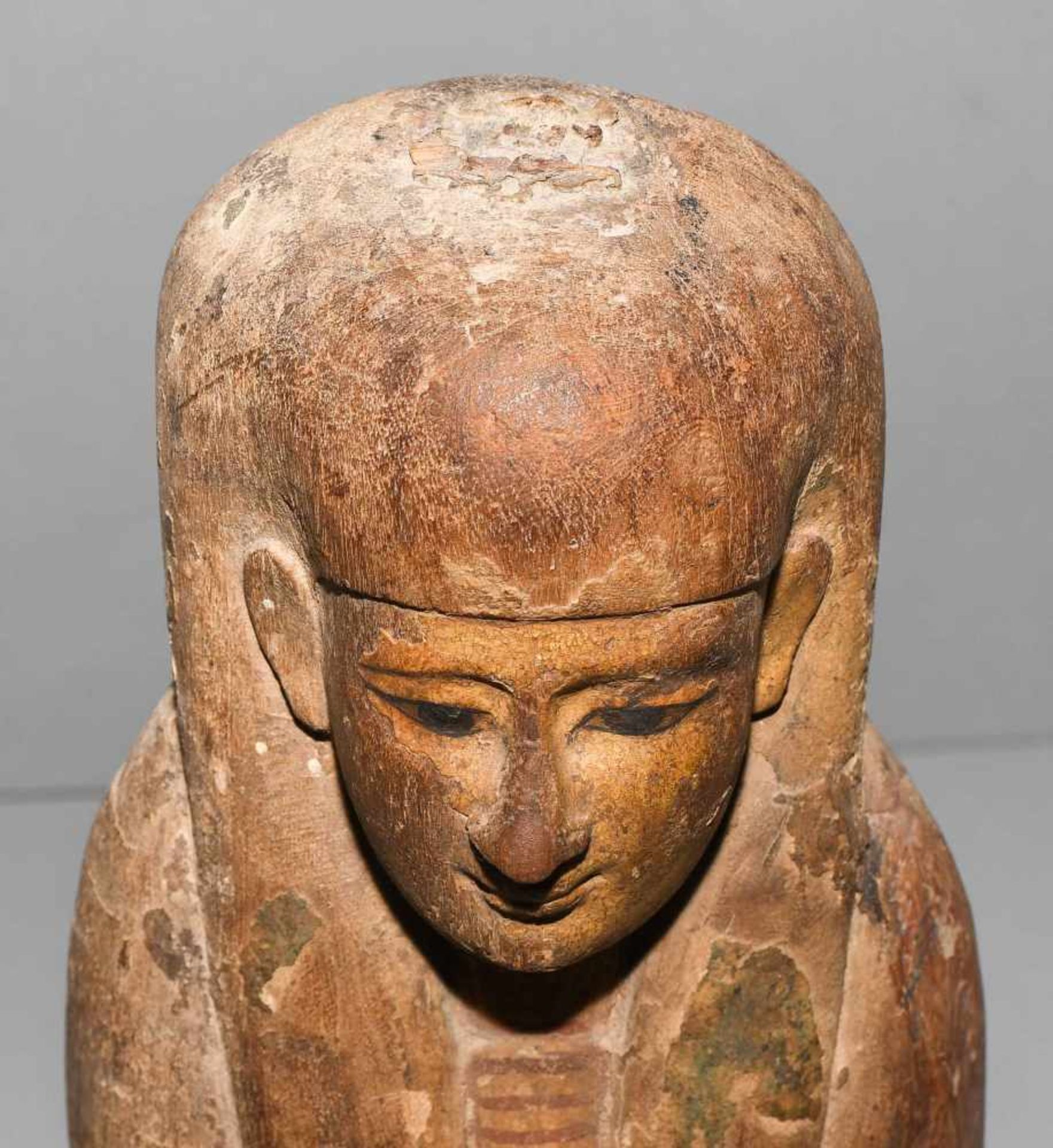 Ptah-Sokar-OsirisAegypten, Spätzeit, ca. 350 v.C. Holz mit Resten von Bemalung und Vergoldung. - Bild 10 aus 10