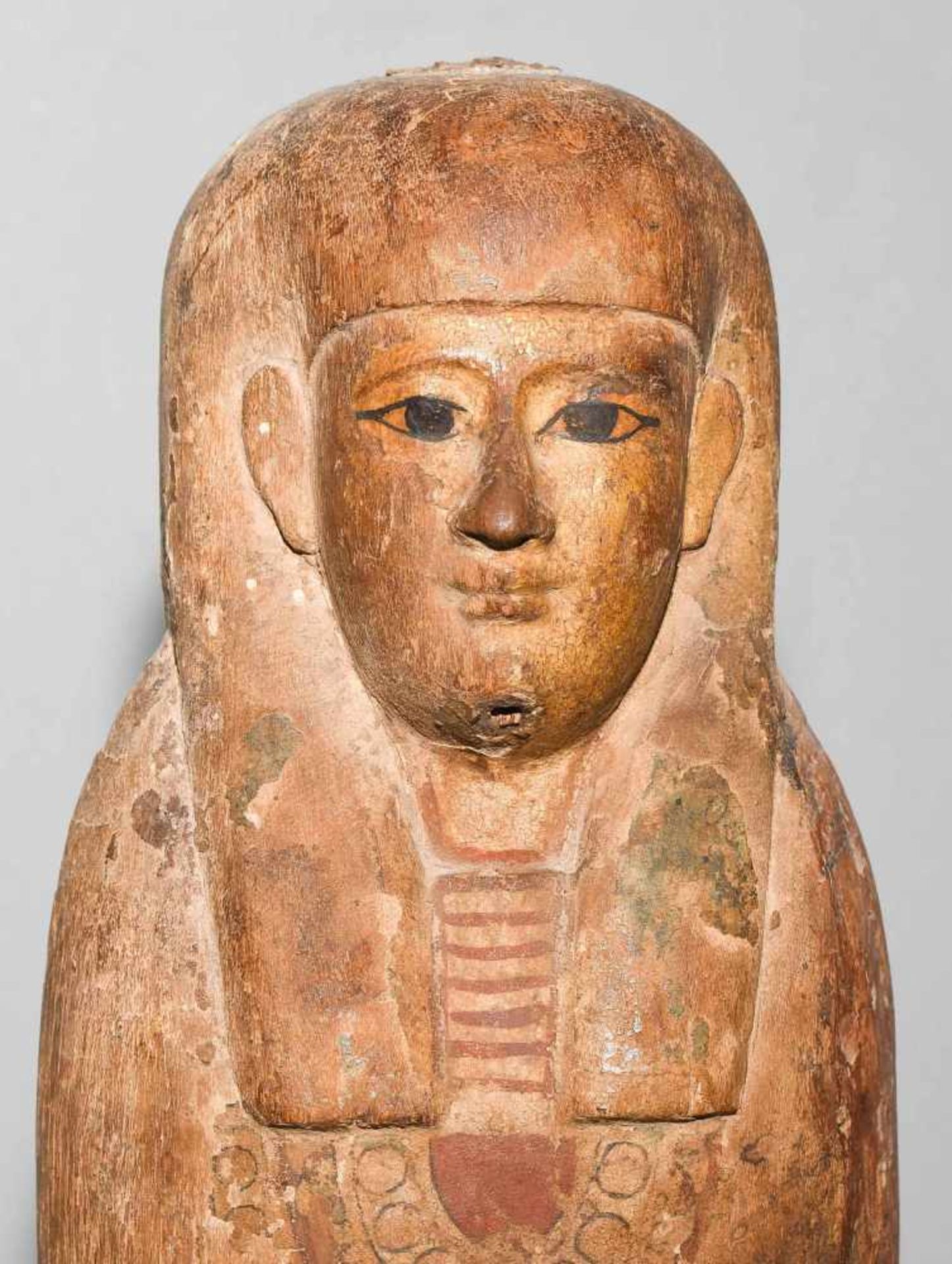 Ptah-Sokar-OsirisAegypten, Spätzeit, ca. 350 v.C. Holz mit Resten von Bemalung und Vergoldung. - Bild 6 aus 10