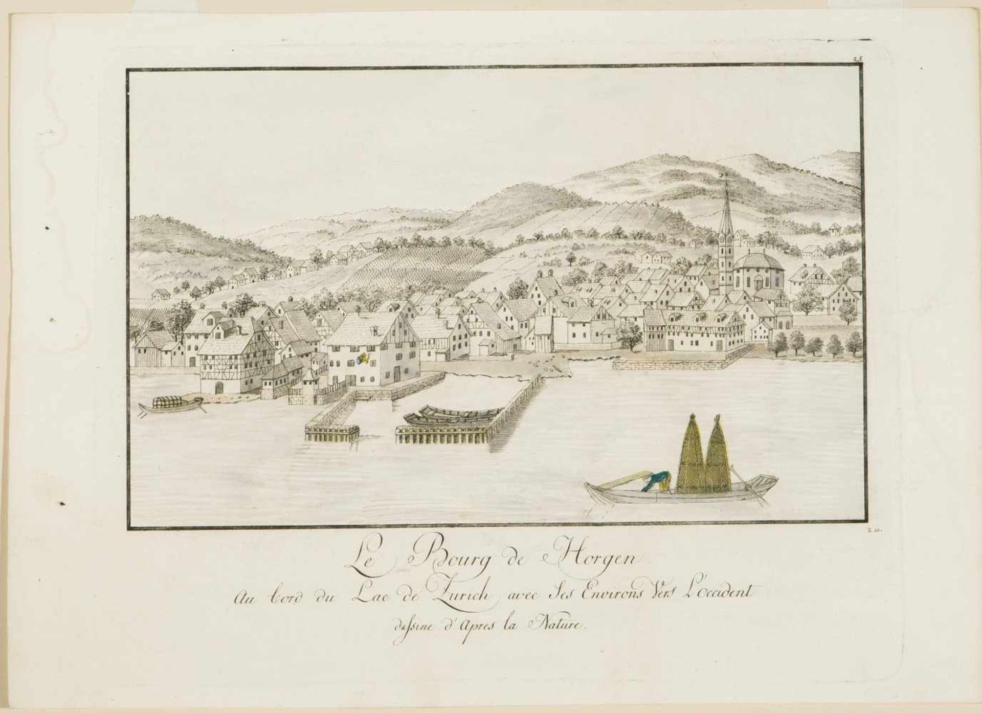 Hofmeister, Johannes(1721 Zürich 1806) undBrupbacher, Heinrich (1758 Wädenswil 1835)"Le Bourg de - Bild 2 aus 2