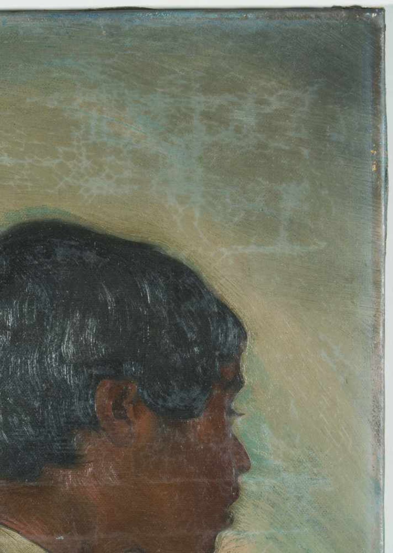 Zuloaga, Ignacio(Éibar 1870–1945 Madrid)Portrait eines jungen Mannes im Profil. 1892. Öl auf - Bild 2 aus 7