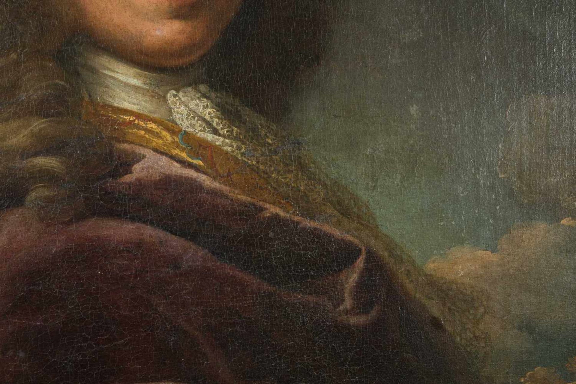 Rigaud, Hyacinthe(Perpignan 1659–1743 Paris)UmkreisHerrenportrait. Um 1710-15. Öl auf Leinwand. - Bild 8 aus 9