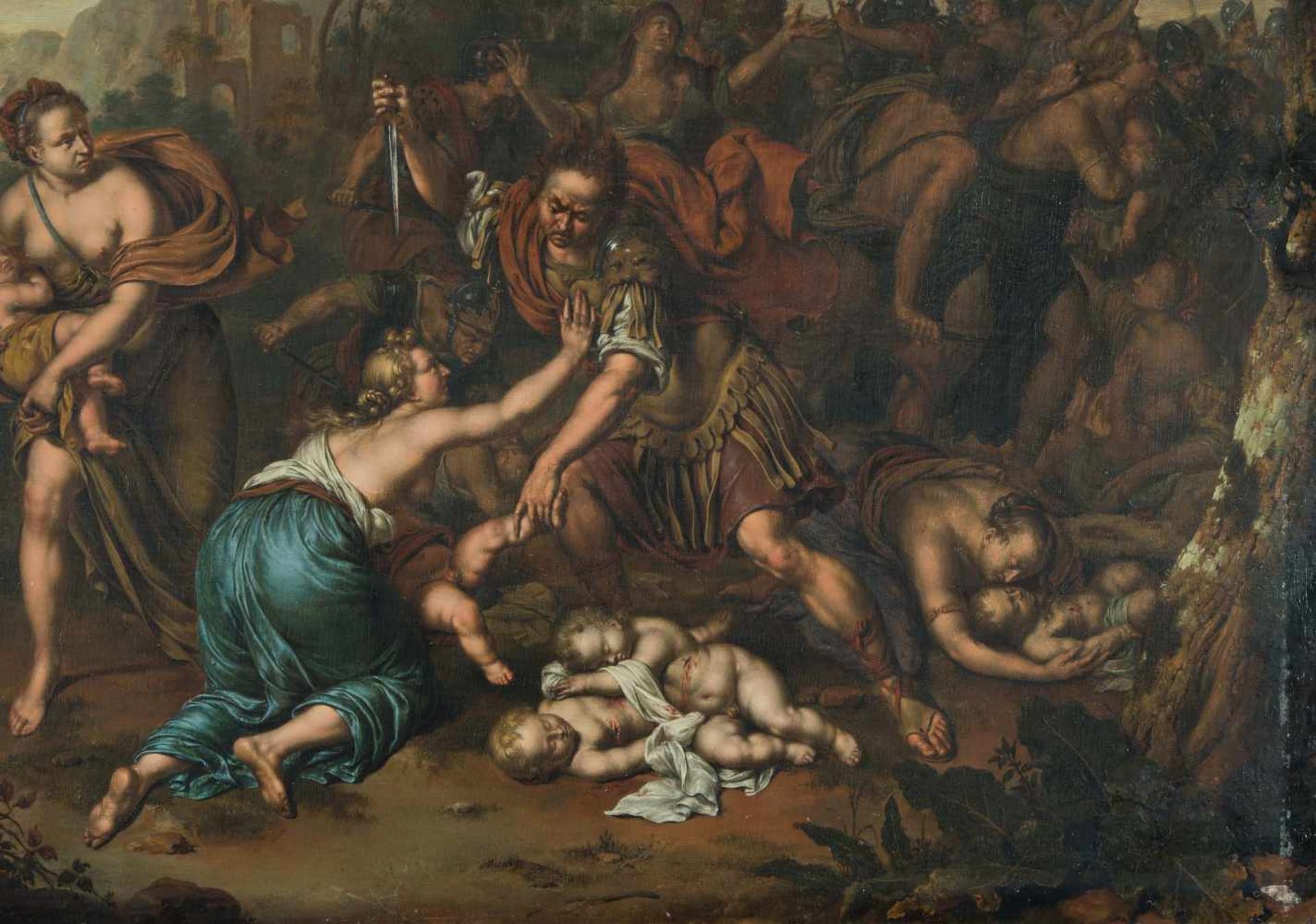 Mieris, Willem van(1662 Leiden 1747)Der Kindermord zu Bethlehem. Wohl 1696. Öl auf Holz. Unten links - Bild 8 aus 11