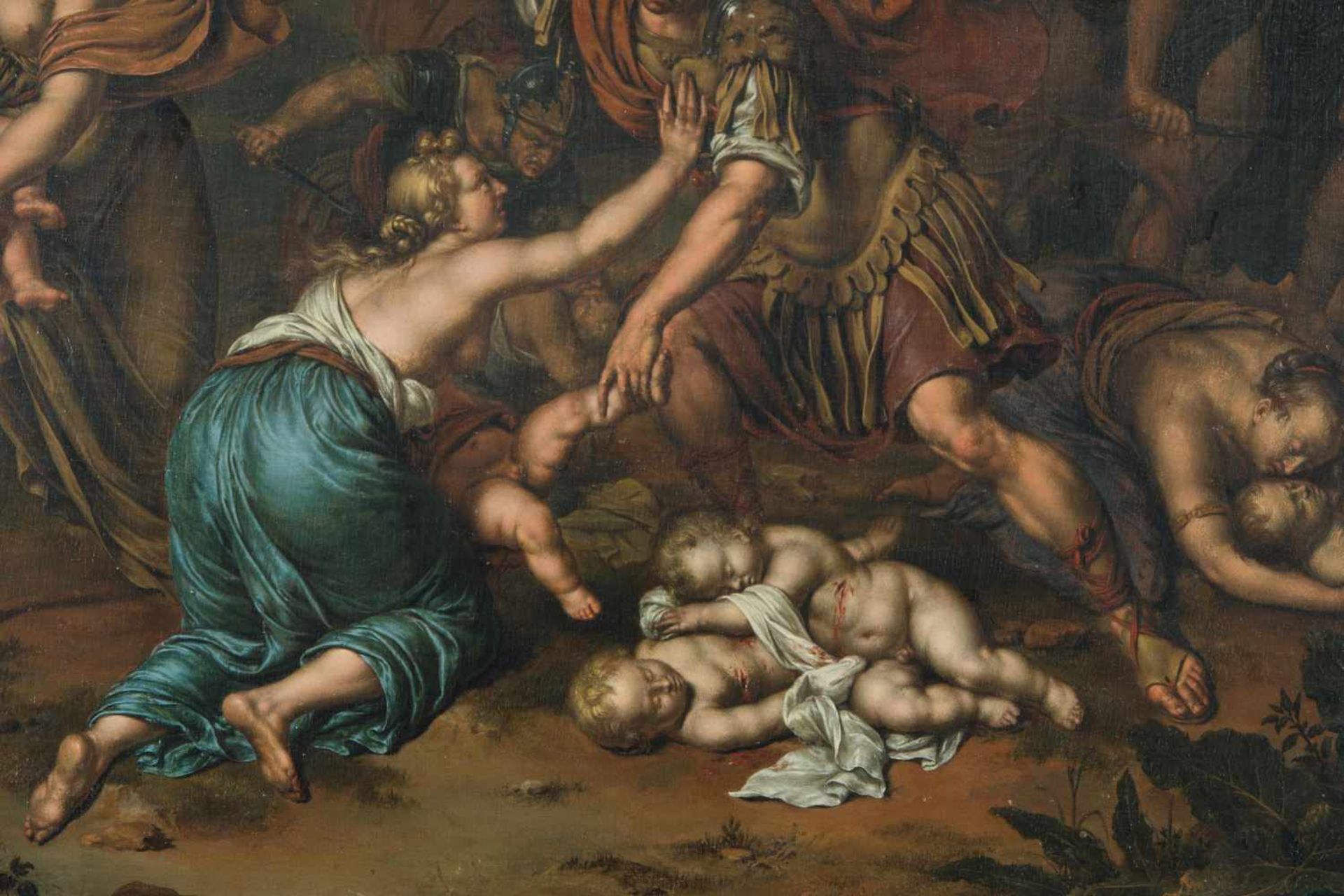 Mieris, Willem van(1662 Leiden 1747)Der Kindermord zu Bethlehem. Wohl 1696. Öl auf Holz. Unten links - Bild 10 aus 11