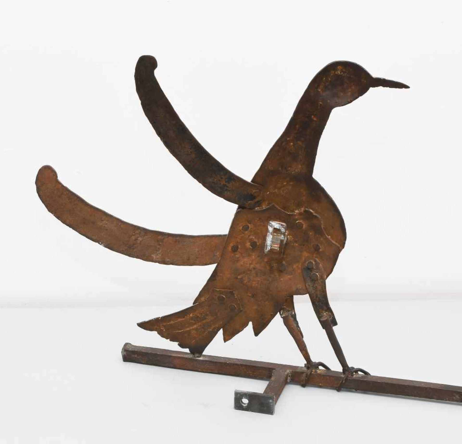 1 Paar VogelfigurenSpanien, 17.Jh. Eisen, geschmiedet und graviert. Aus mehreren Teilen - Bild 5 aus 5