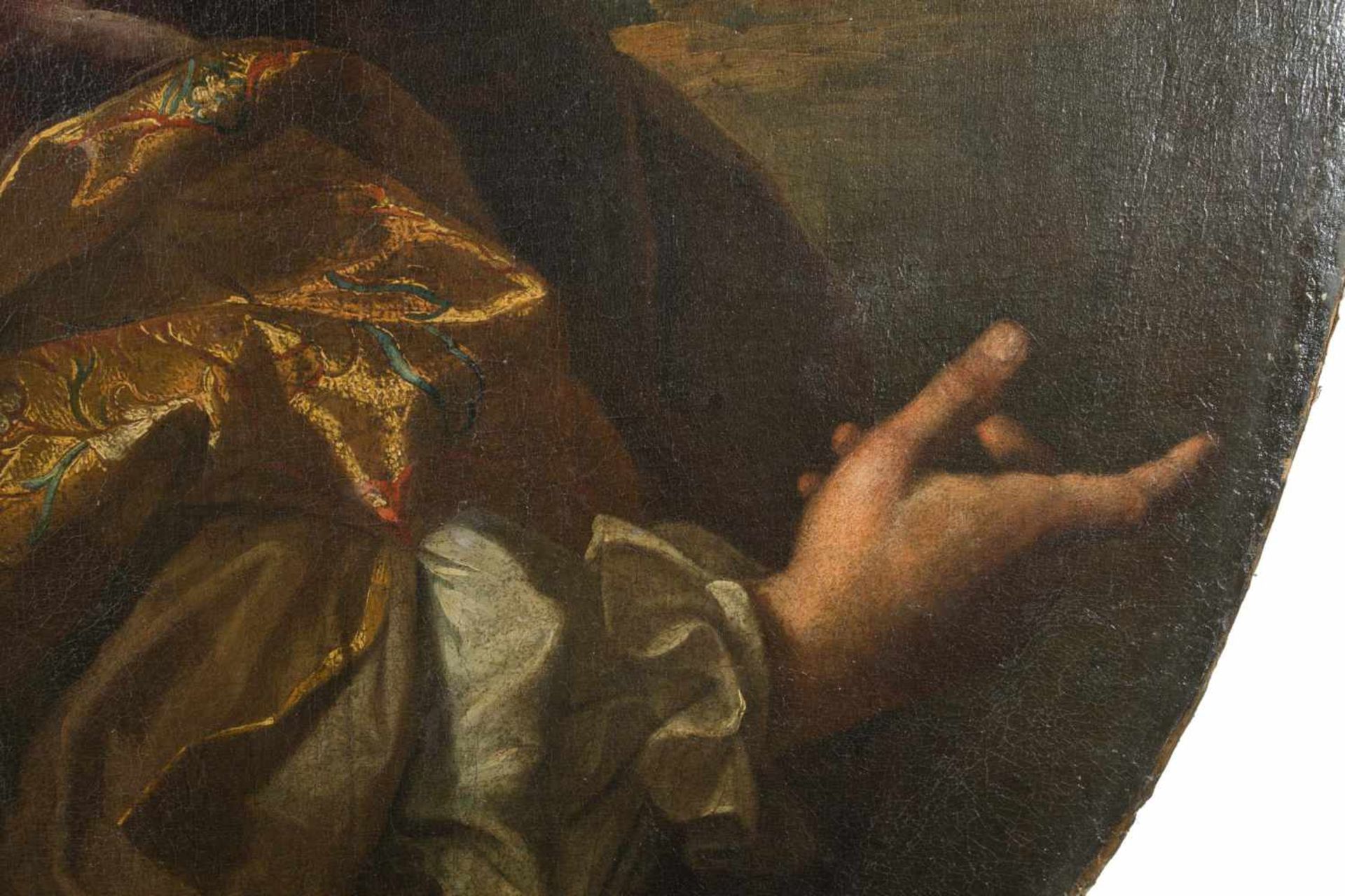 Rigaud, Hyacinthe(Perpignan 1659–1743 Paris)UmkreisHerrenportrait. Um 1710-15. Öl auf Leinwand. - Bild 7 aus 9