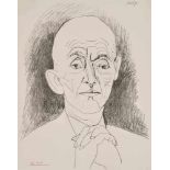 Picasso, Pablo(Malaga 1881–1973 Mougins)"Portrait de D.H. Kahnweiler, III". 1957. Lithographie. 9/