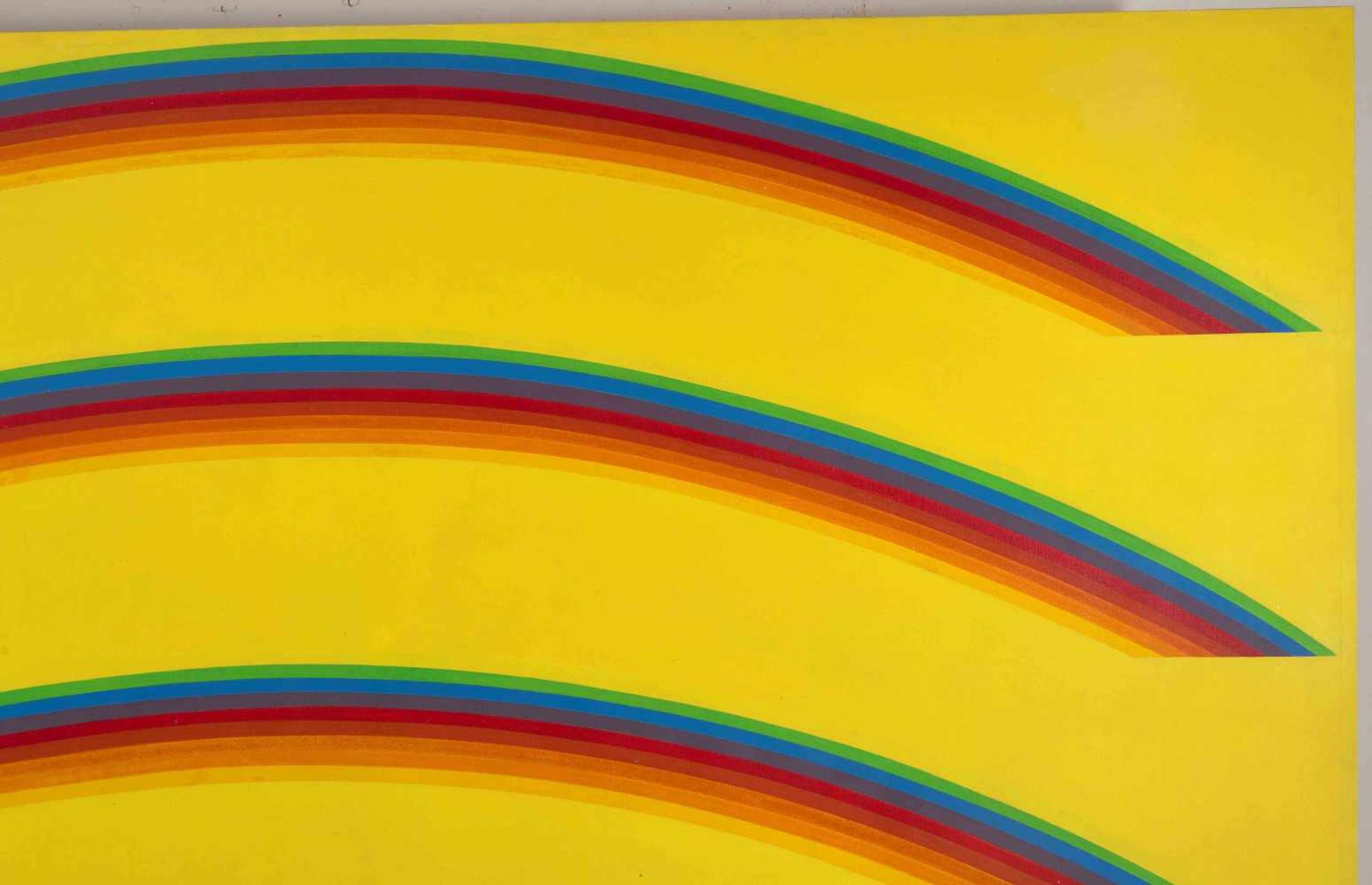 Simpson, David(geboren in Berkeley, CA 1928) "Four Rainbows". 1965. Acryl auf Leinwand. Verso - Bild 5 aus 11