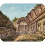 Schulz, Alois Gustav (1805 Prag 1860)Der Diana-Tempel in Nîmes. Gouache, u. l. sign. u. 1838 dat.