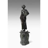 Fritz Christ(Bamberg 1866–1906 München)"Judith". Um 1900. Bronze, schwarzbraun patiniert, auf