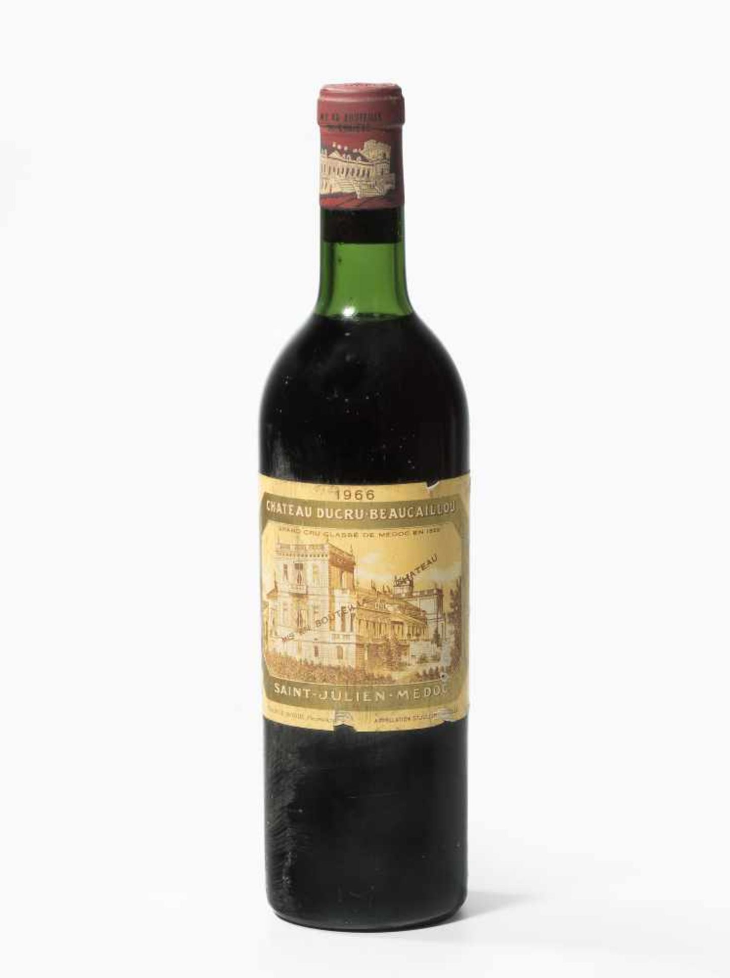 Chateau Ducru Beaucaillou1966. 2eme Grand Cru. St. Julien. 1 Flasche.- - -20.00 % buyer's premium on