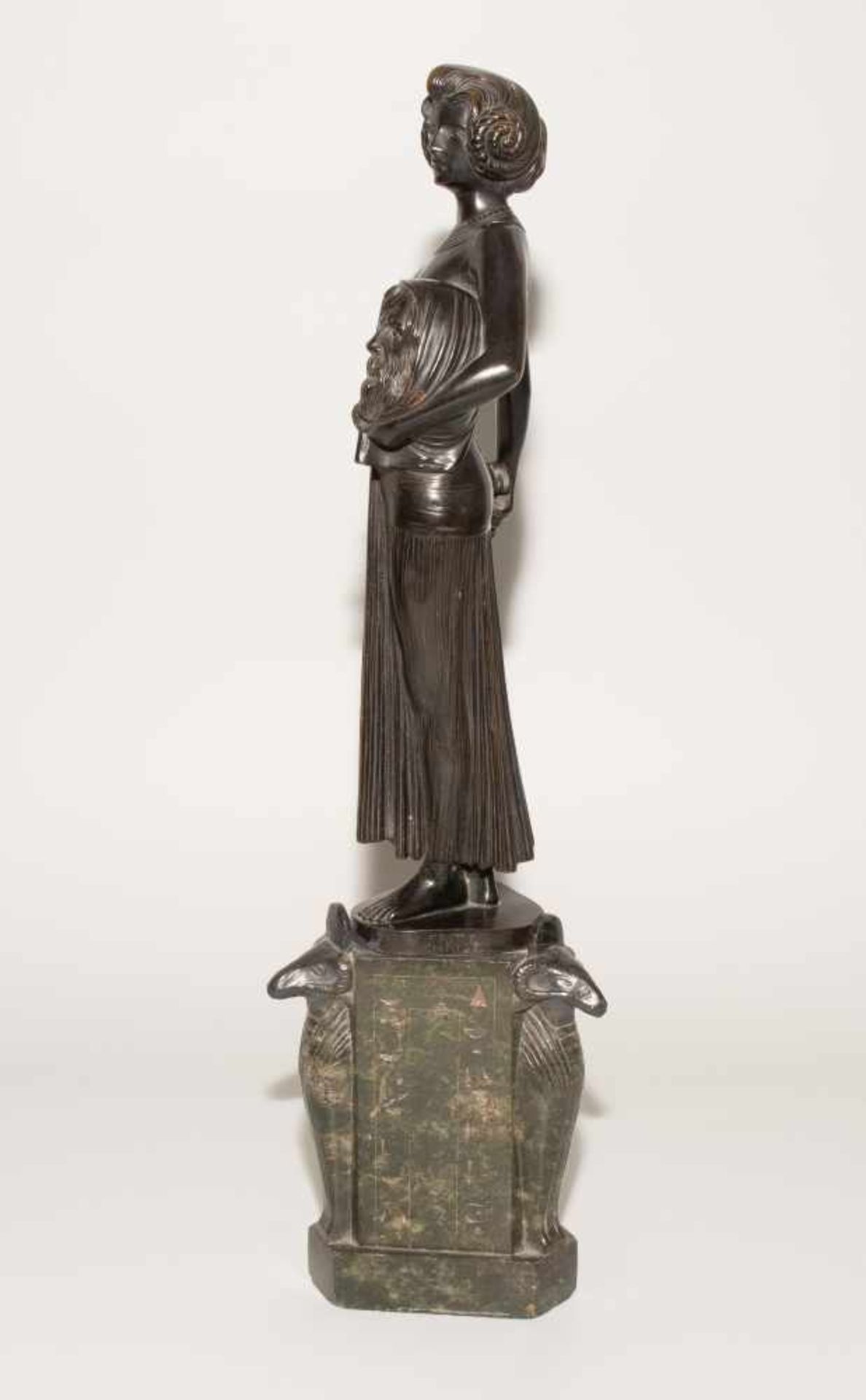 Fritz Christ(Bamberg 1866–1906 München)"Judith". Um 1900. Bronze, schwarzbraun patiniert, auf - Bild 7 aus 10