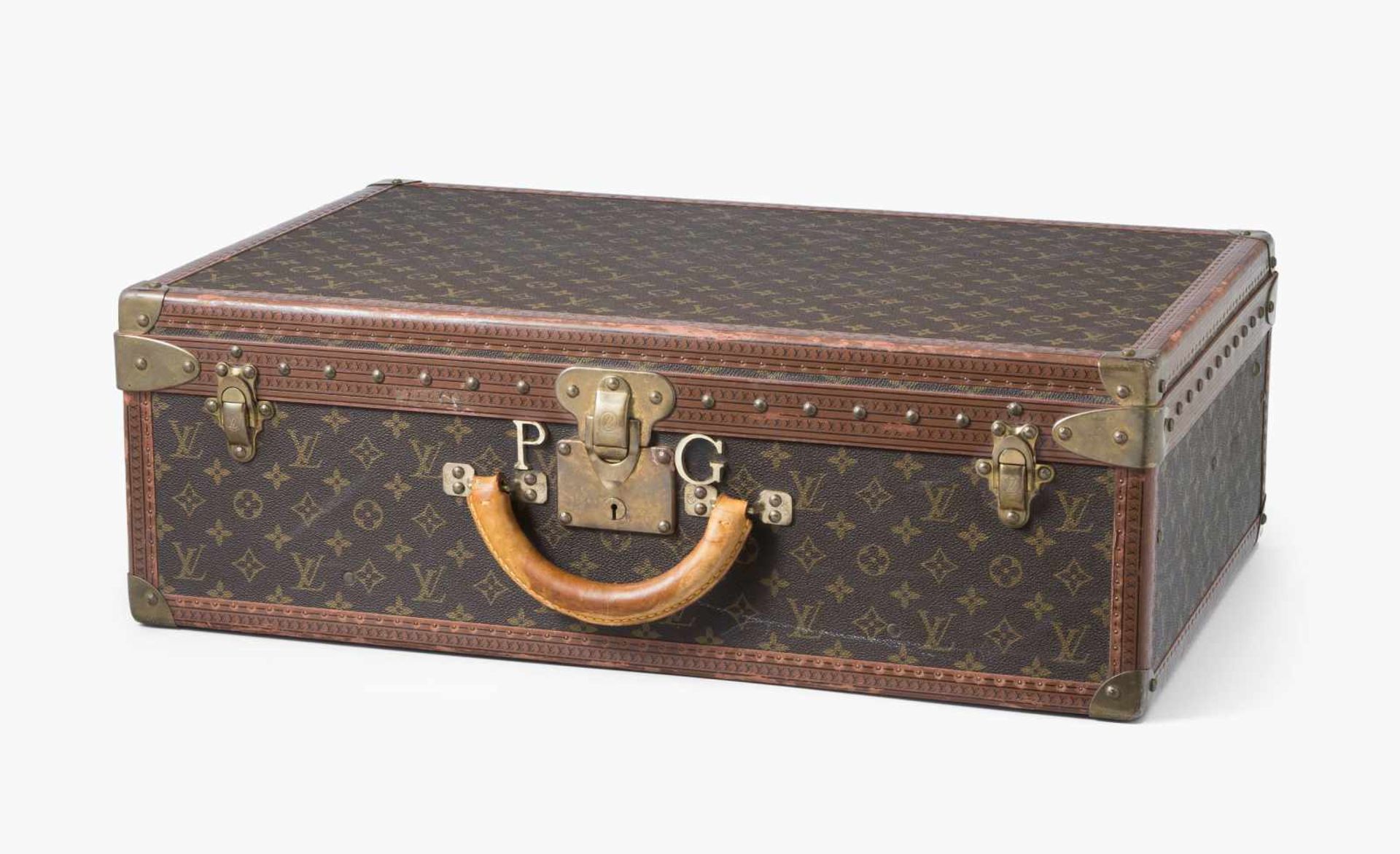 Louis Vuitton, Koffer "Alzer 65"Hartschalenkoffer mit Monogram Canvas Beschichtung. Abgerundeter