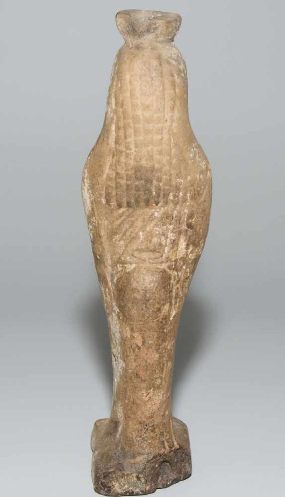Kore-AlabastronOstgriechisch, Rhodos, 6.Jh. v.C. Terrakotta. Plastisches Alabastron in Form einer - Bild 4 aus 8