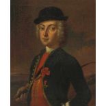 Studer, Johann Rudolf(Winterthur 1700–1769 Amsterdam)Portrait eines jungen Herrn in Reitkostüm. Öl