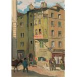 Vallet, Edouard(Genf 1876–1929 Cressy)"Maison de l'angle de la rue Verdaine et de la rue de Rive à