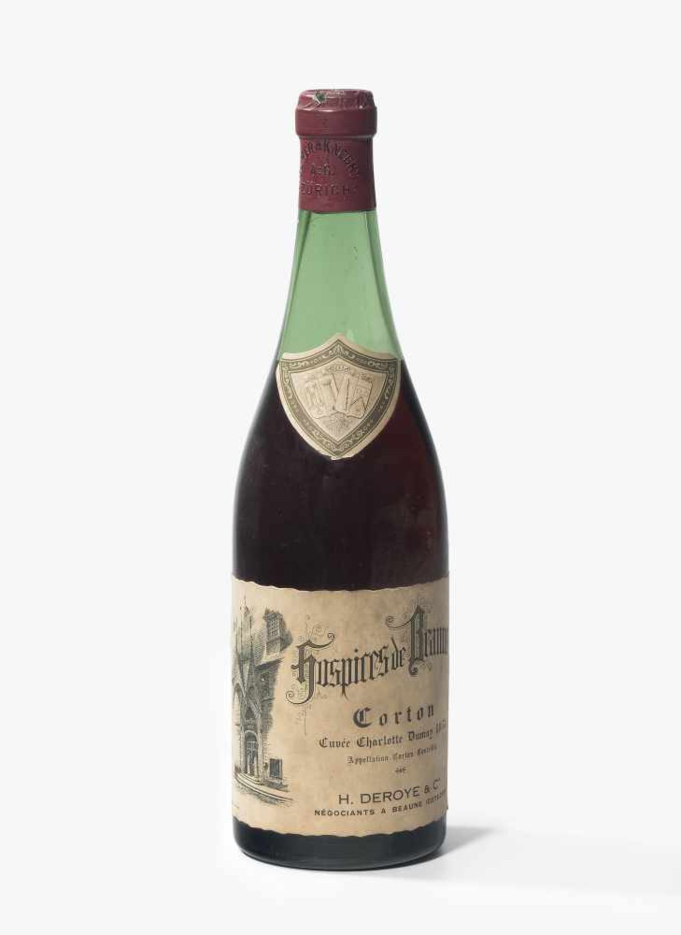 Corton1953. Cuvée Charlotte Dumay. Hospices de Beaune. H.Deroye+Co. 1 Flasche.- - -20.00 % buyer's