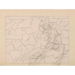 Bauer, Rudolf(Wyrzysk 1889–1953 Deal, New Jersey)"Cubism (Nude Women)". Bleistift auf Papier.