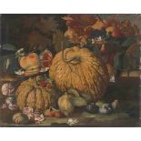 Berentz, Christian(Hamburg 1658–1722 Rom)Stillleben mit Melonen. Öl auf Leinwand. 63x74,4 cm.-