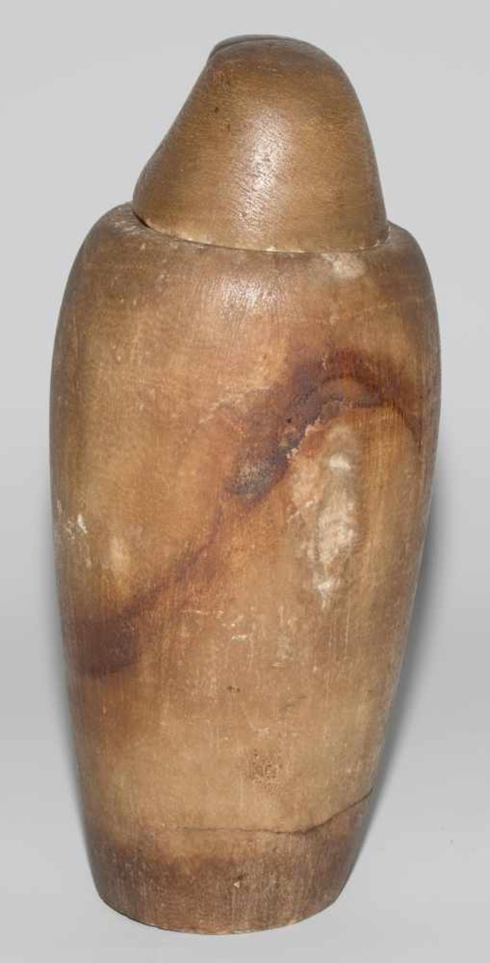KanopengefässAegypten, Spätzeit, um 600–400 v.C. Alabaster. Deckel mit Kopf des Kebechsenuef in Form - Bild 5 aus 10