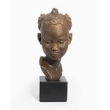 Wening, Michael Rudolf(Landquart 1893–1970 Zürich)Kopf eines Mädchens. 1930. Bronze. Auf der