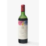 Chateau Mouton Rothschild1970. 1er Grand Cru. Pauillac. 1 Flasche. (Niveau bei Schultermitte.)- - -