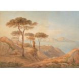 Müller, Rudolf (Basel 1802–1885 Rom)Blick von einer Anhöhe über den Golf von Sorrent auf die Insel