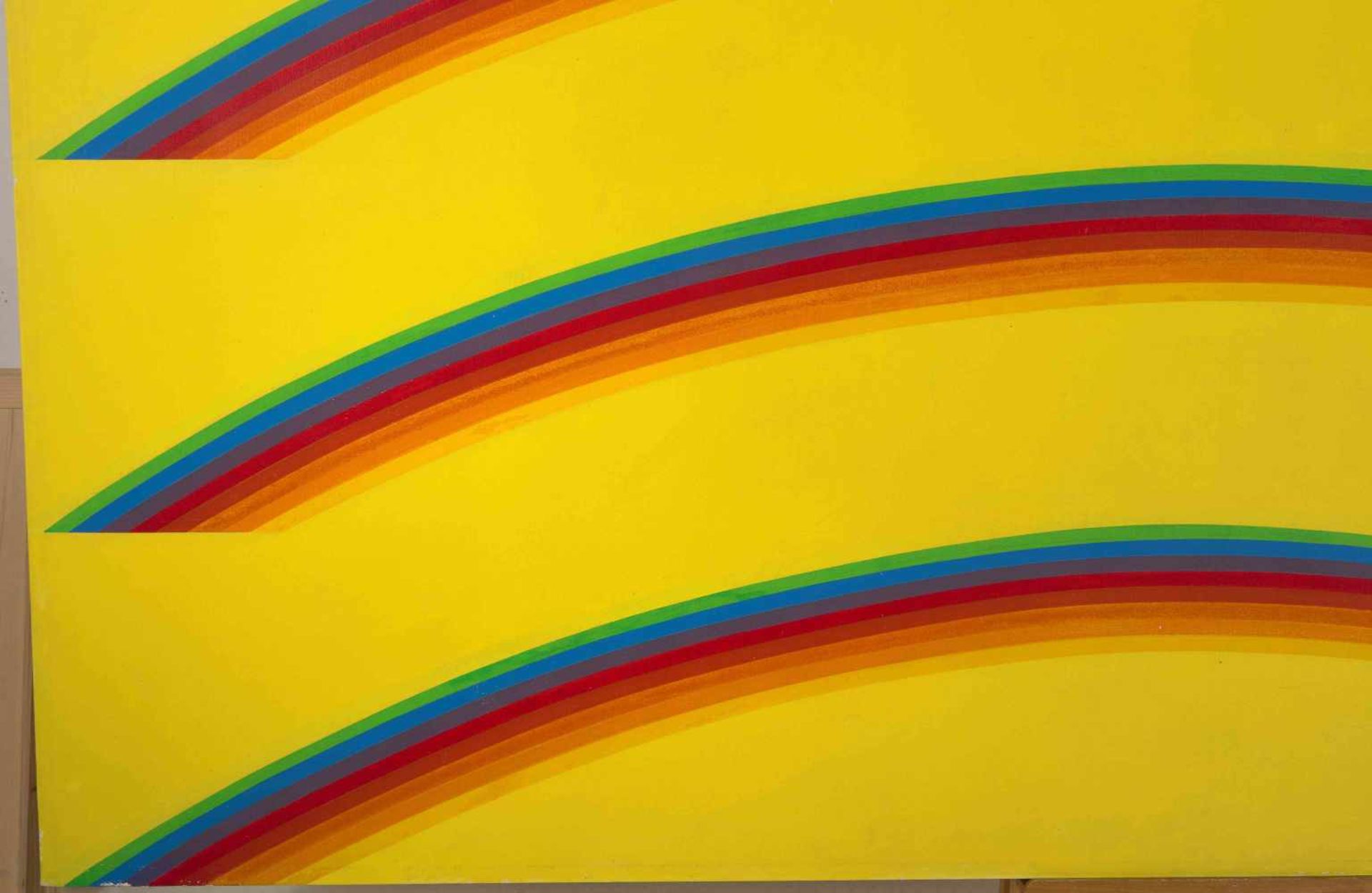 Simpson, David(geboren in Berkeley, CA 1928) "Four Rainbows". 1965. Acryl auf Leinwand. Verso - Bild 6 aus 11