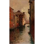 Nardi, François (Nizza 1861–1936 Toulon)Kanal in Venedig. Öl auf Leinwand. Unten links signiert,