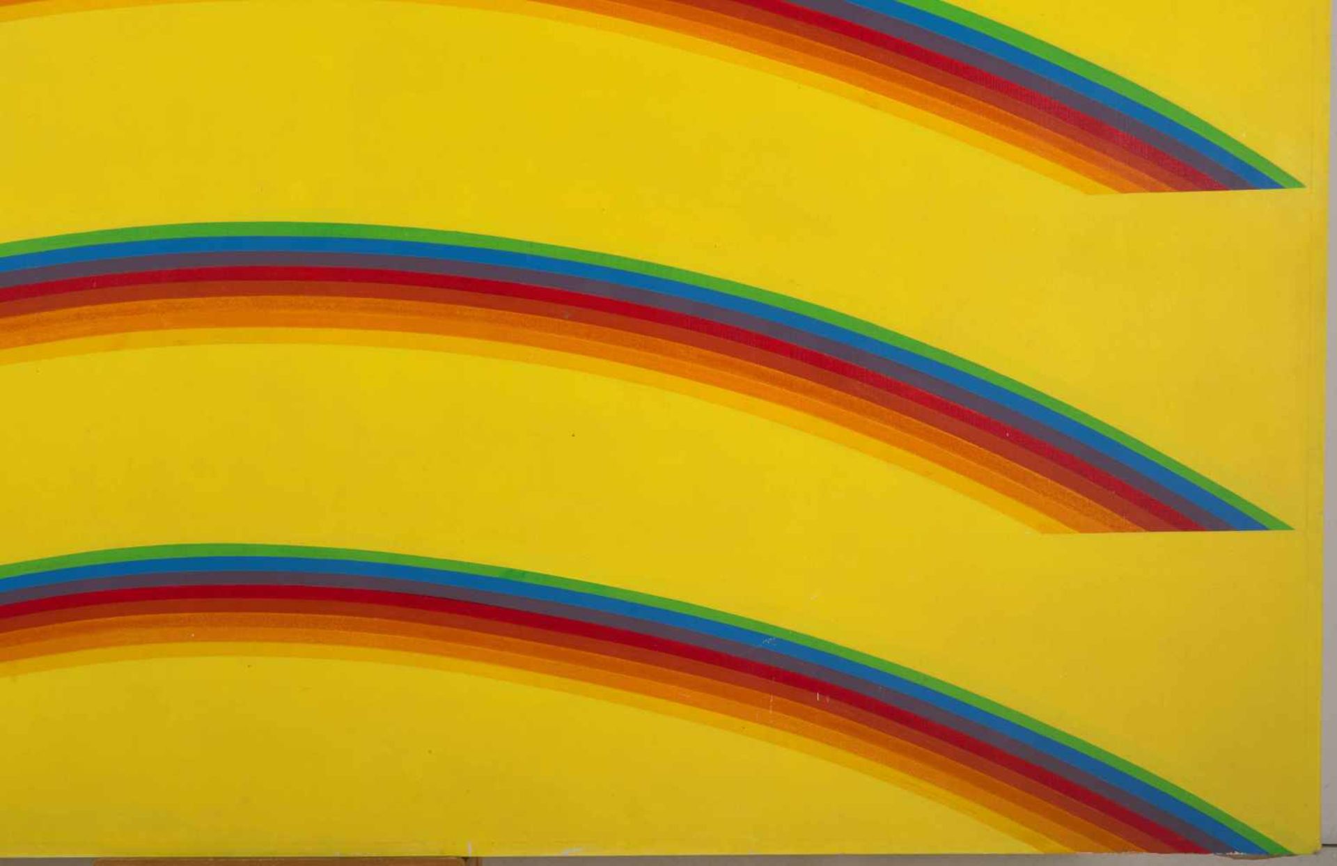 Simpson, David(geboren in Berkeley, CA 1928) "Four Rainbows". 1965. Acryl auf Leinwand. Verso - Bild 7 aus 11