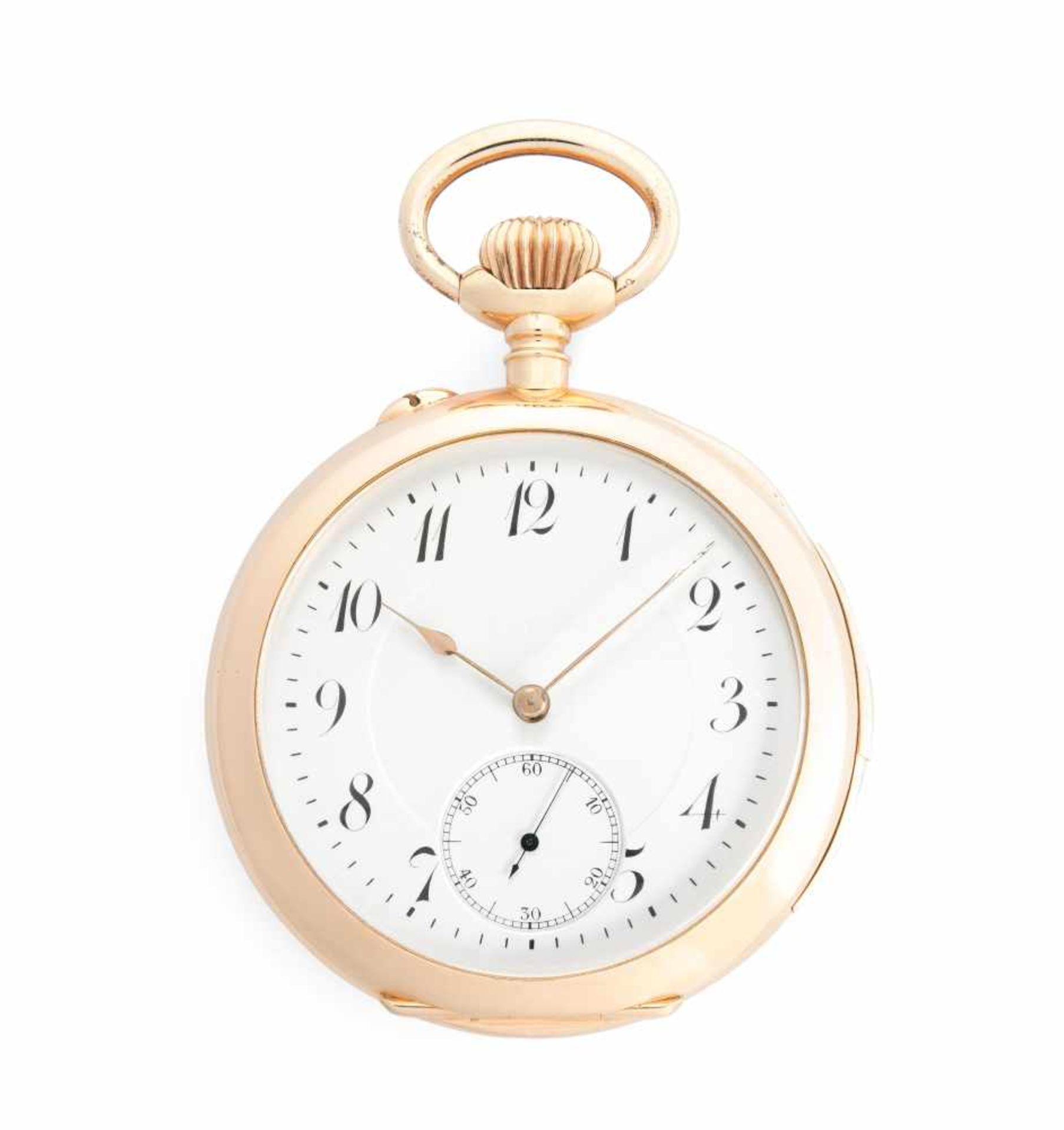 Jaeger LeCoultre LépineRunde, mechanische Taschenuhr um 1900 mit Handaufzug und Minutenrepetition in