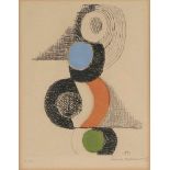 Delaunay-Terk, Sonja(Gradisk 1885–1979 Paris)Ohne Titel. Ca. 1920. Farbaquatintaradierung. E.A.