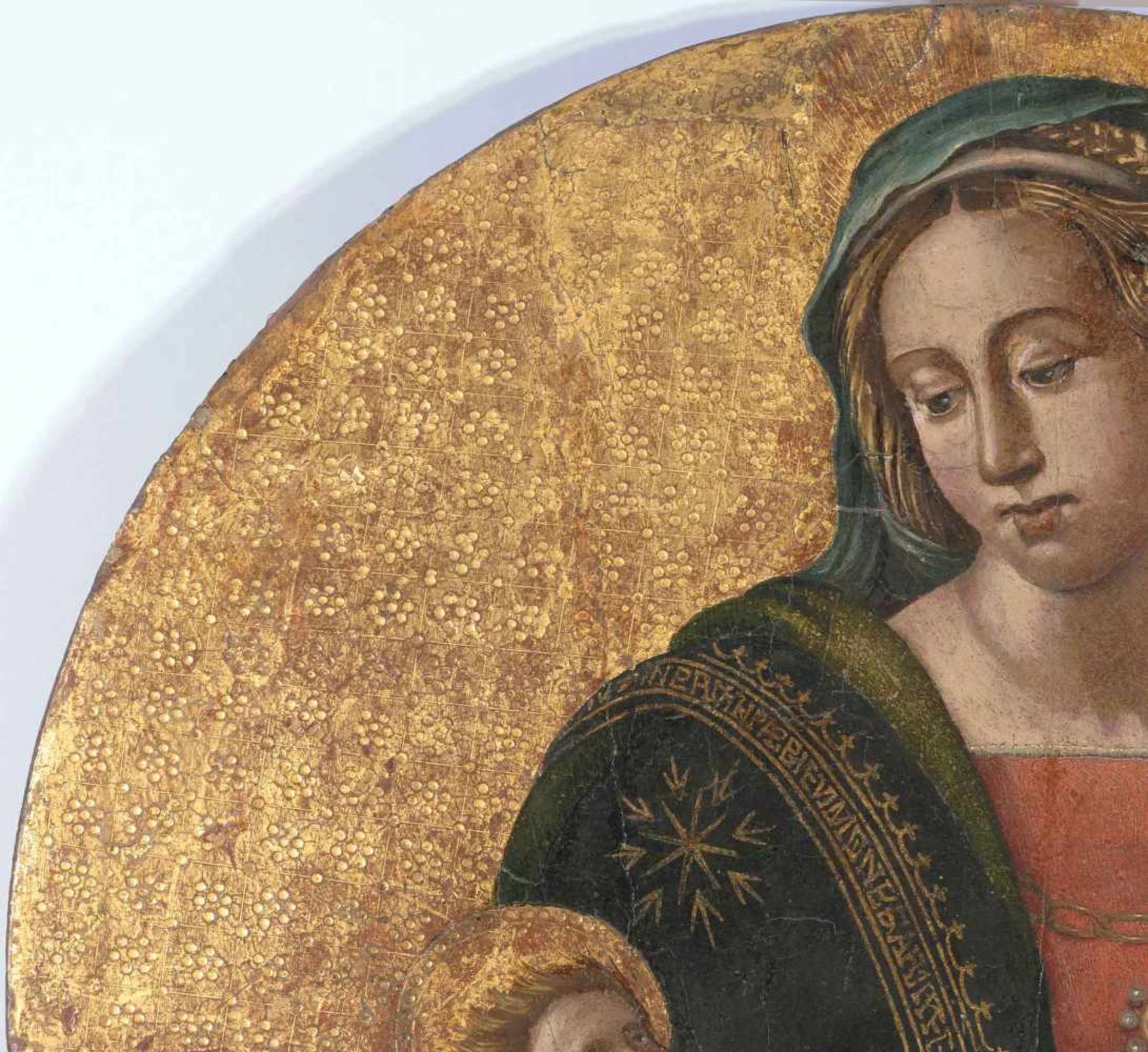 Fasolo, Lorenzo(Pavia 1463–1518 Genua)UmkreisHalbfigur der Madonna mit dem Johannesknaben und dem - Bild 6 aus 13