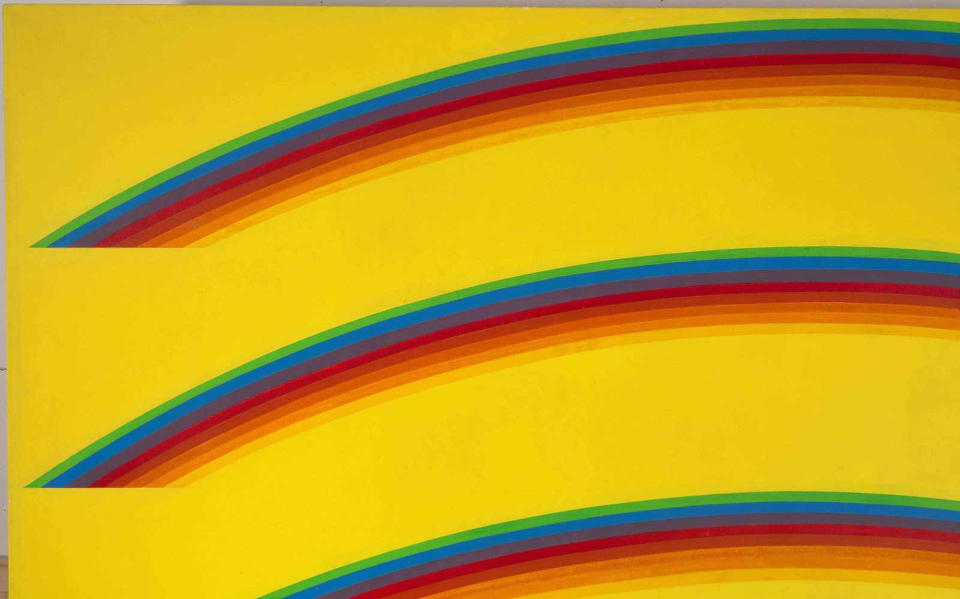 Simpson, David(geboren in Berkeley, CA 1928) "Four Rainbows". 1965. Acryl auf Leinwand. Verso - Bild 4 aus 11