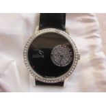 COBRA : montre femme diamètre 42mm, bracelet cuir noir, neuve. -