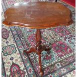 A 19th Century Mahogany Wine Table. H70cm X W58cm.