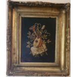 A 19th Century Oil on Panel of a musical scene in a really good frame. L29cm X W22cm.