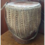 A Vintage African Drum. H35cm.