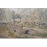 A 19th Century Watercolour of a river stream by J Reynolds Snr. Signed LL. L34cm X W46cm.