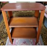 A pair of Bedside Tables along with a white painted example, and Fire Screen.