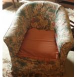 A pair of 19th Century Upholstered Tub Chairs.