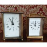 Two 20th Century Carriage Clocks.