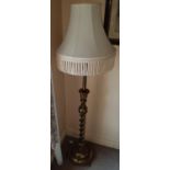 A good Brass Standard Lamp with shade.